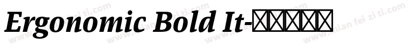 Ergonomic Bold It字体转换